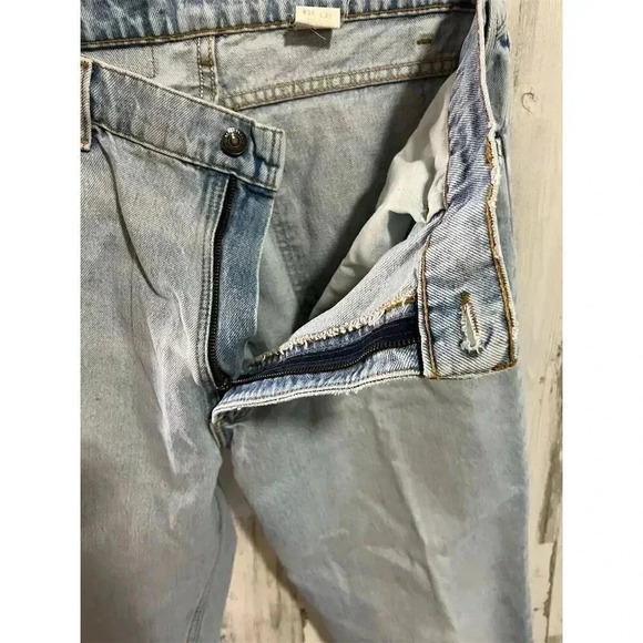 Vintage Levi's 550 Men's Light Blue Orange tab Jeans W36 L32 Relaxed Tapered Fit - Picture 13 of 14